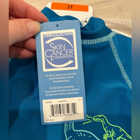 🎉HP🎉 UV-SKINZ Boy’s 3-Piece Swim Set 50+ Sun Protection Dino Sun Wear 2T NWT - Picture 8 of 8